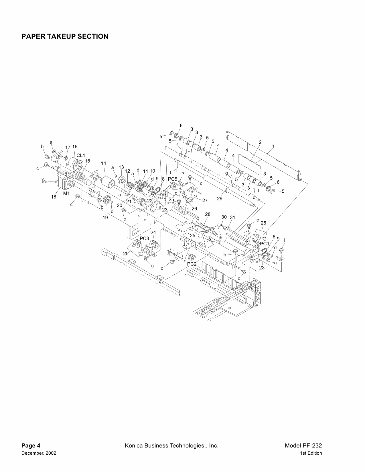 Konica-Minolta Options PF-232 Parts Manual-3